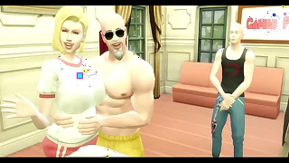 Dragon Bop Porn Epi 30 Numero 18 Androide Entrenada Sexualmente por el Maestro Roshi Pervertido al Frente de su Marido Cornudo